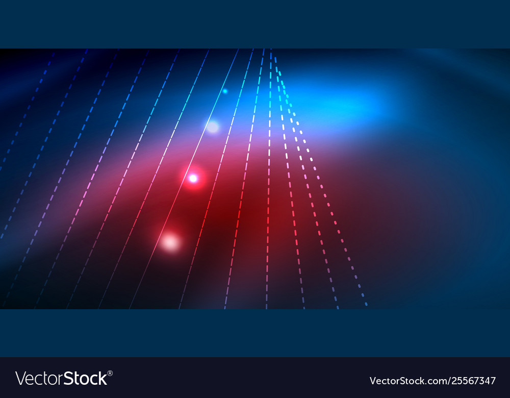 Color neon lights with waves abstract background