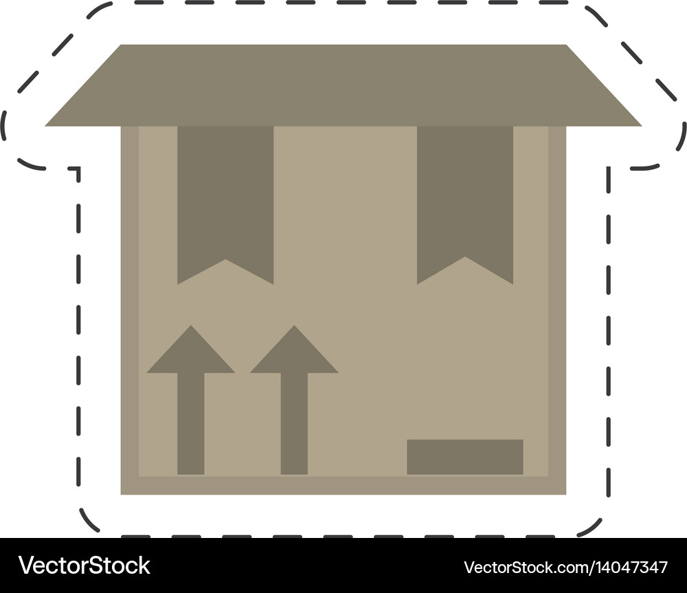 Delivery box package carton Royalty Free Vector Image