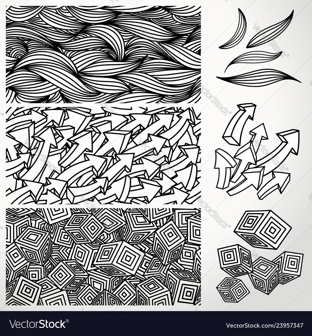 Dimensional seamless pattern