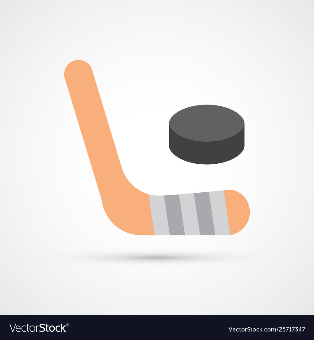 Hockey colored sport icon vector image Hockey colored sport icon