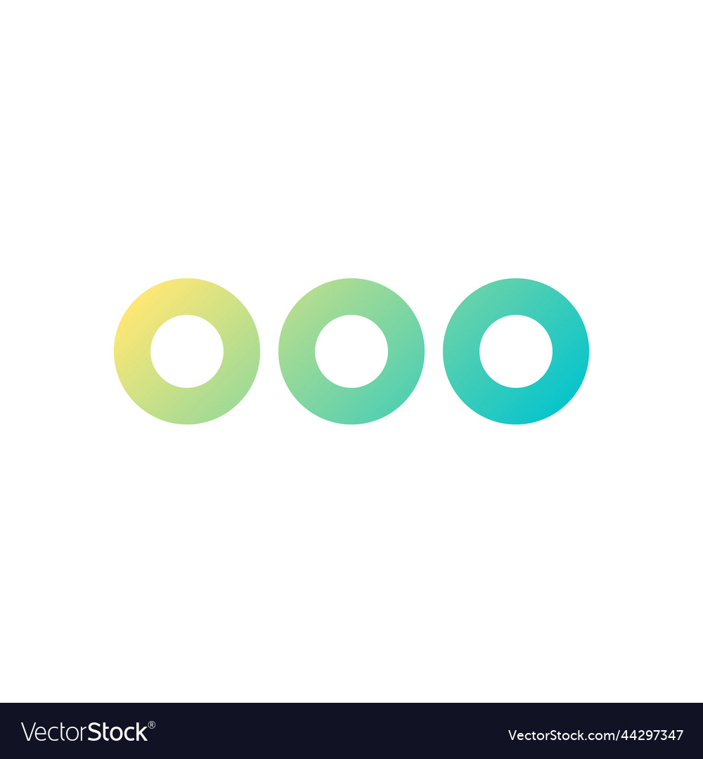 More options button pixel perfect gradient linear vector image More options button pixel perfect gradient linear