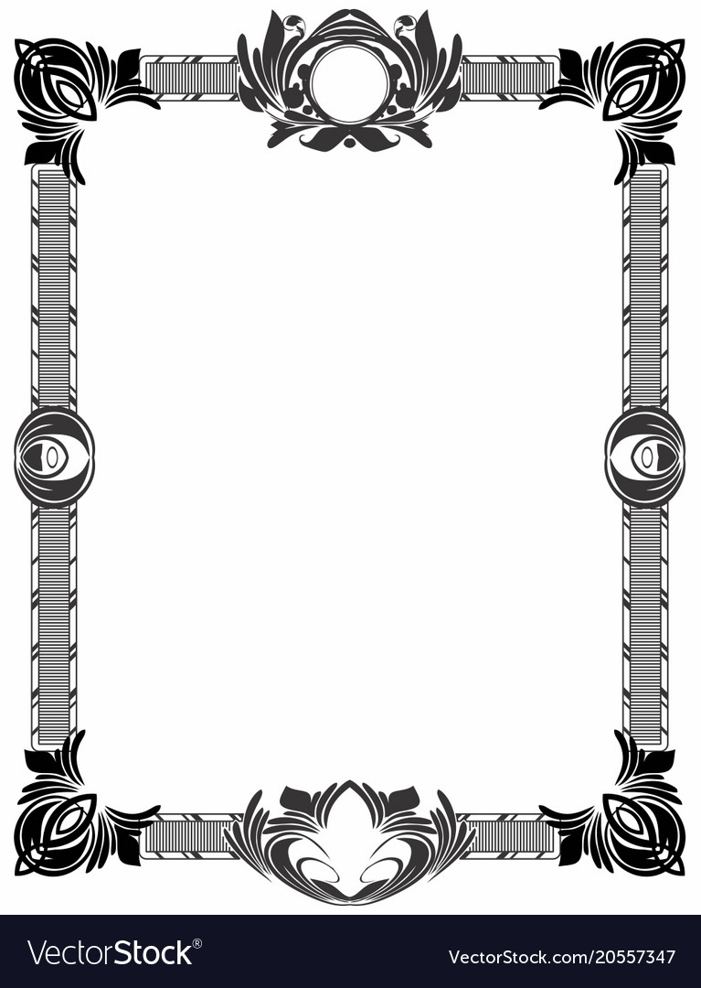 Ornate Elegant Border 1 Royalty Free Vector Image