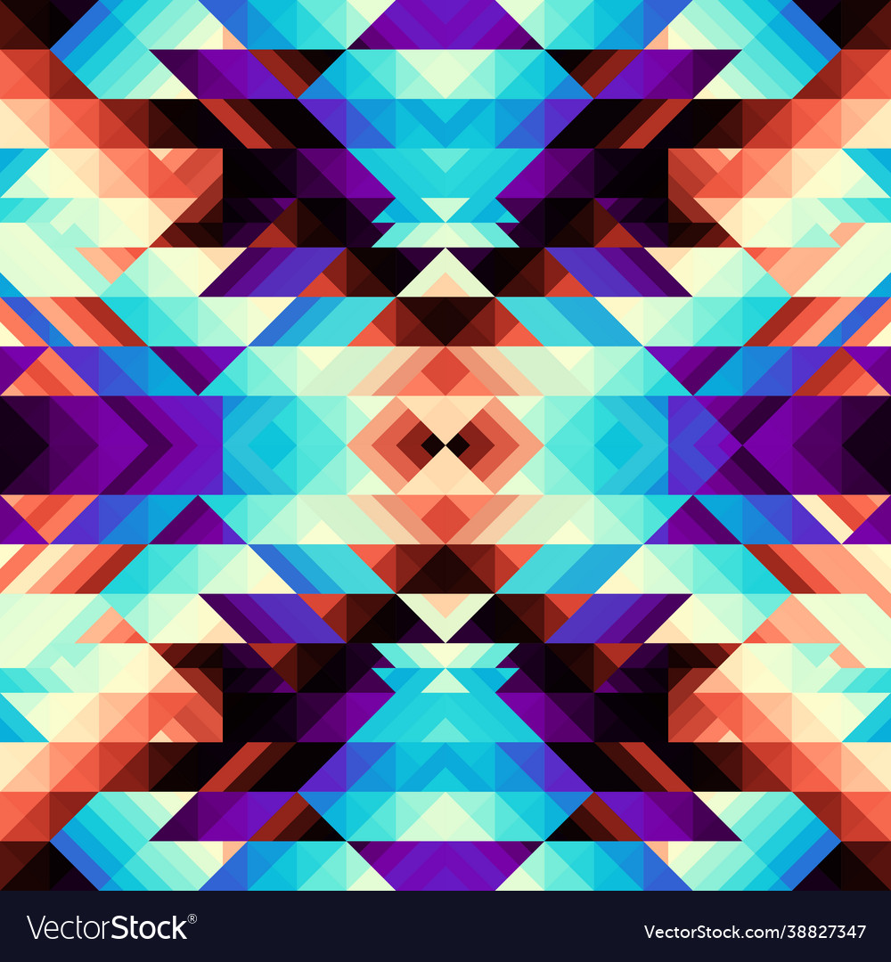 Seamless pattern background a triangles Vector Image Seamless pattern background a triangles