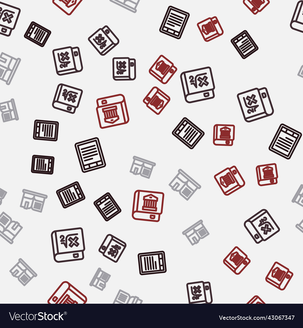 Set line e-book reader with mathematics open
