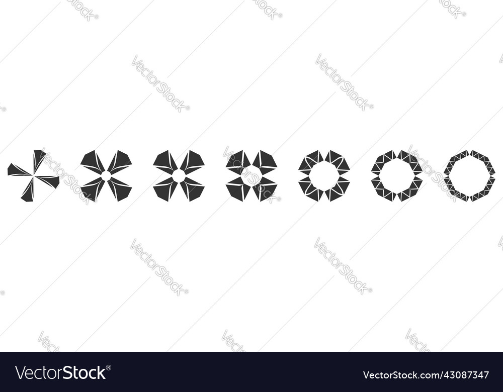 Simple motif mandala shape element circular round Vector Image Simple motif mandala shape element circular round