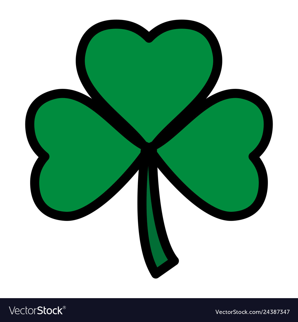 St patrick clover leaf
