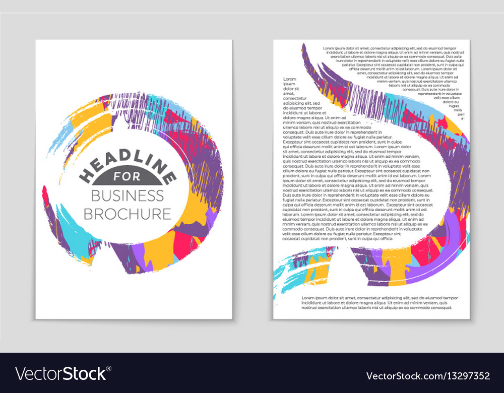 Abstract layout background set for art