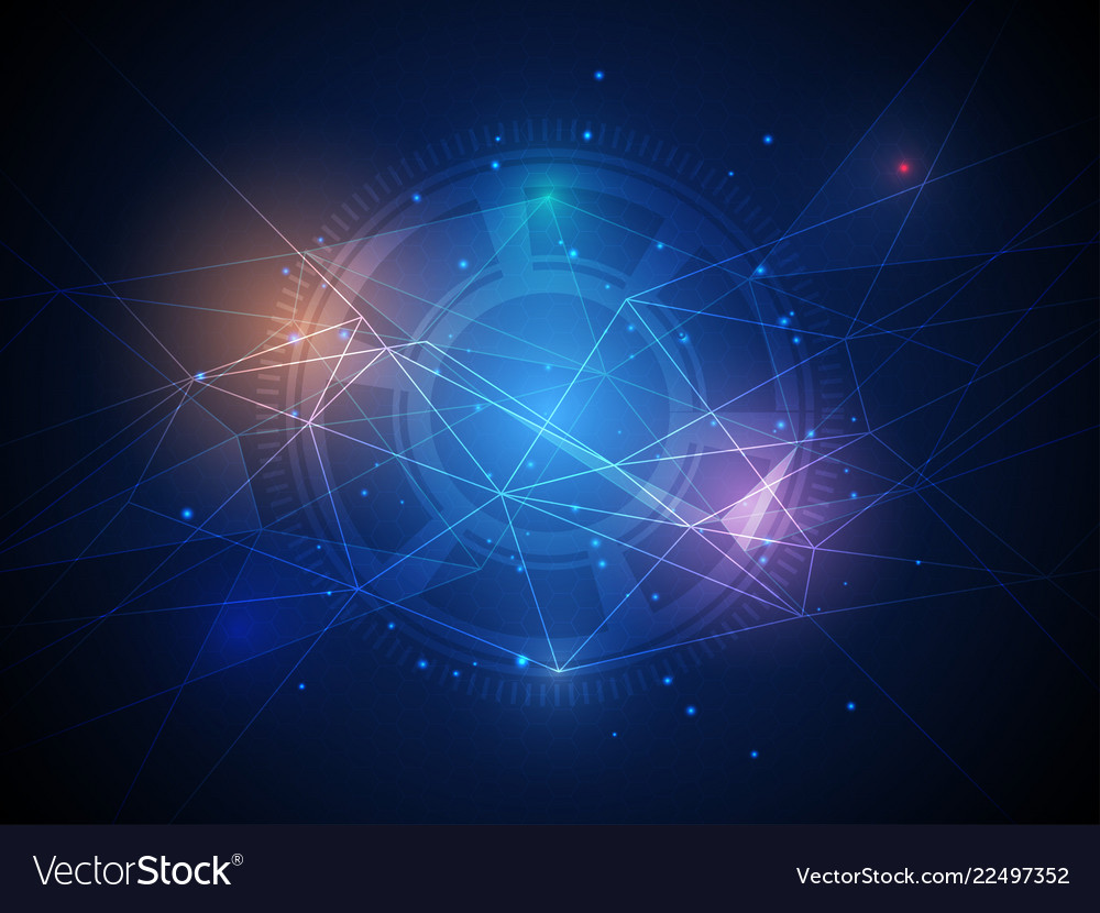 Abstract technology internet system of connection vector image Abstract technology internet system of connection