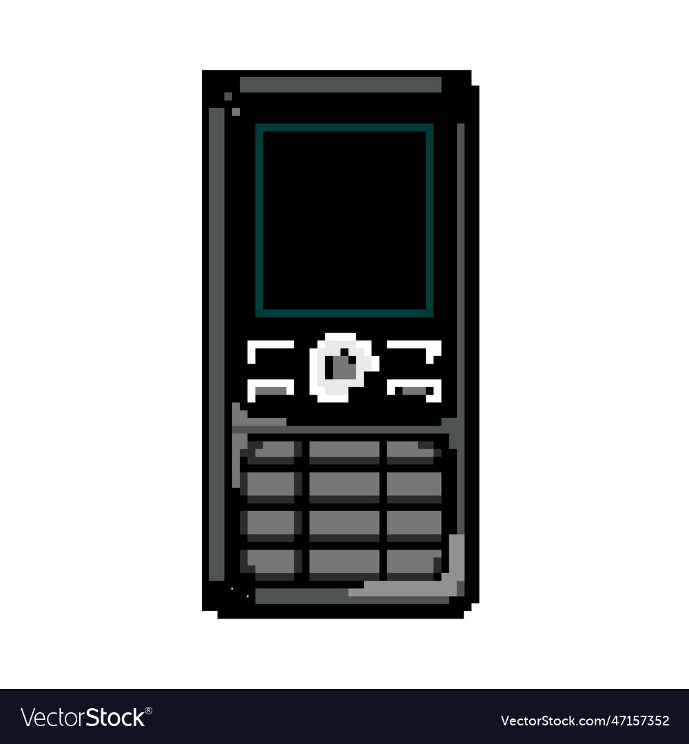 Call button phone game pixel art