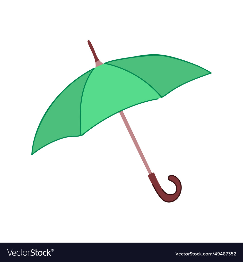 Open umbrella cartoon Royalty Free Vector Image