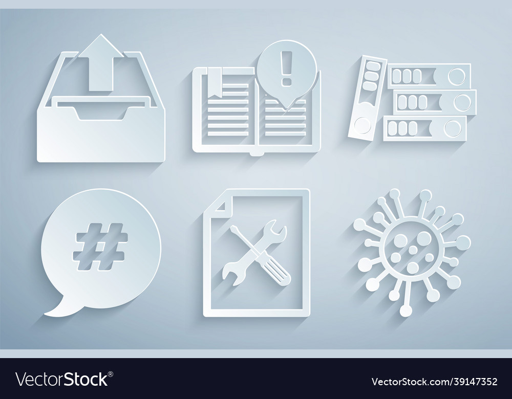 Set file document service office folders hashtag