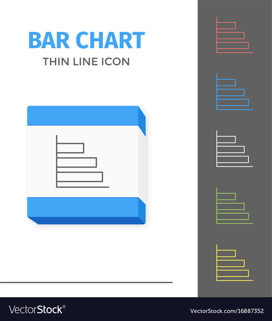 Simple line stroked chart or graph icon