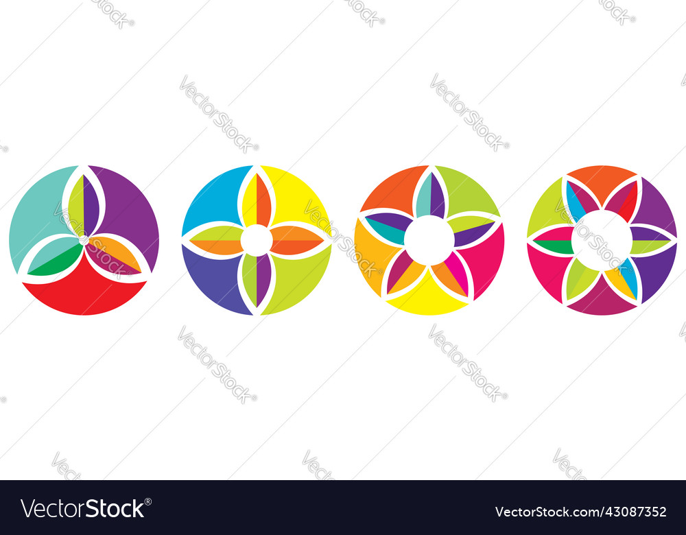 Simple motif mandala shape element circular round