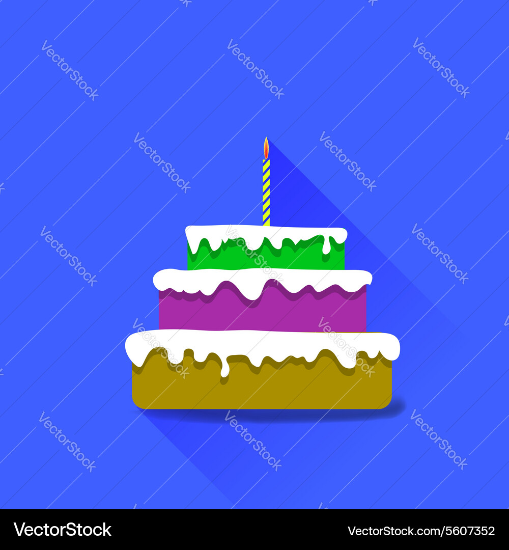 Sweet cake Royalty Free Vector Image - VectorStock