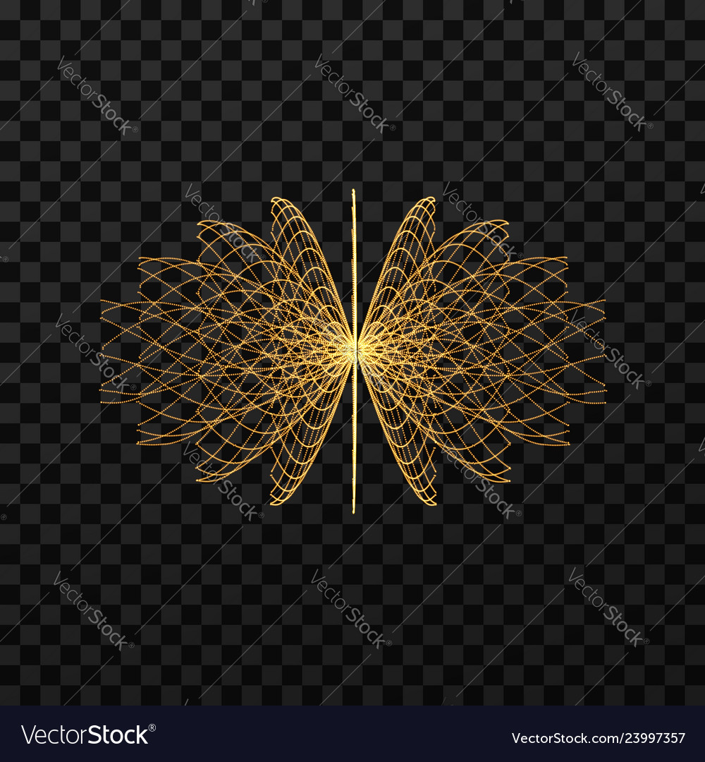 Array mit dynamischen Partikeln 3d Technologie-Stil vector image Array mit dynamischen Partikeln 3d Technologie-Stil