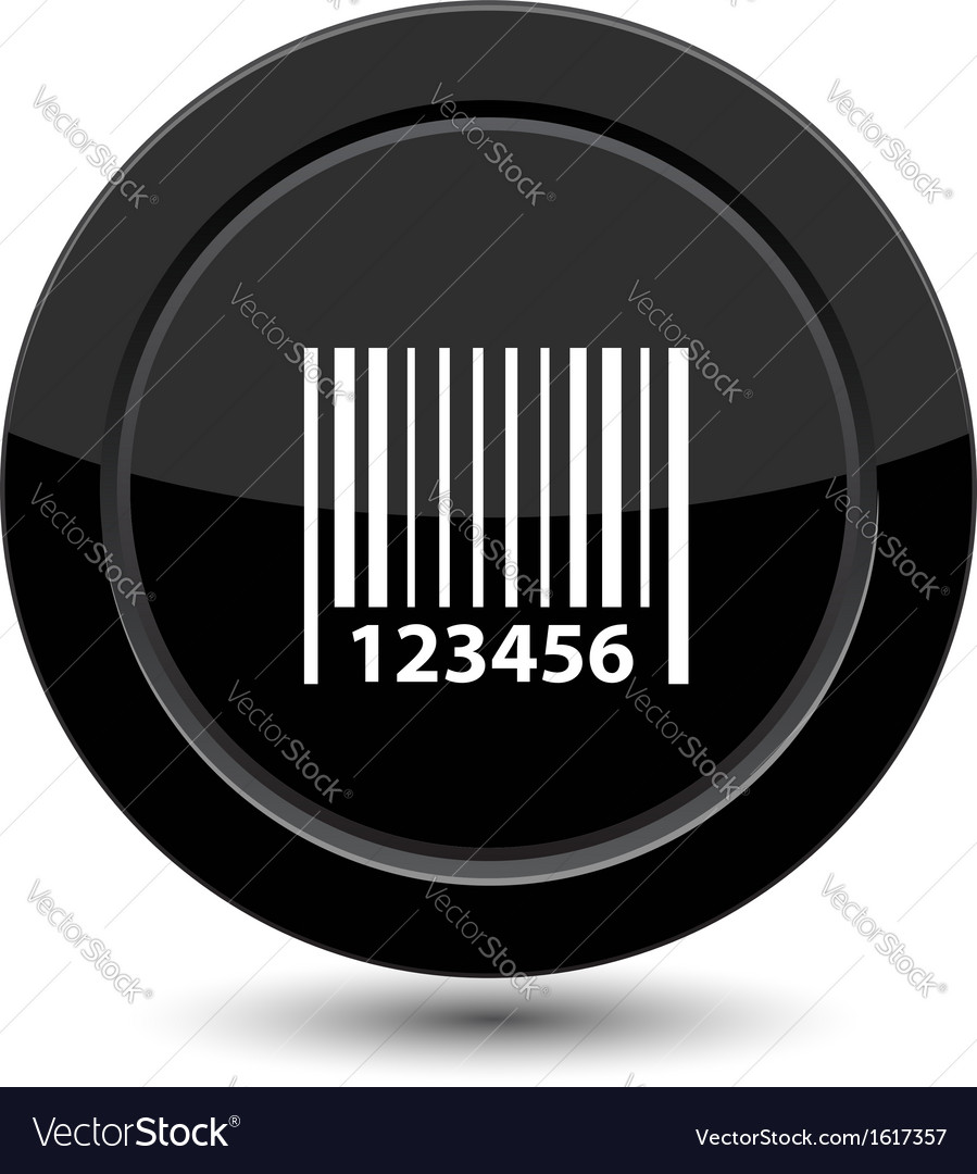 Button with barcode