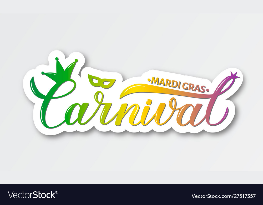 Mardi gras carnival vector illustration tradução é em francês para