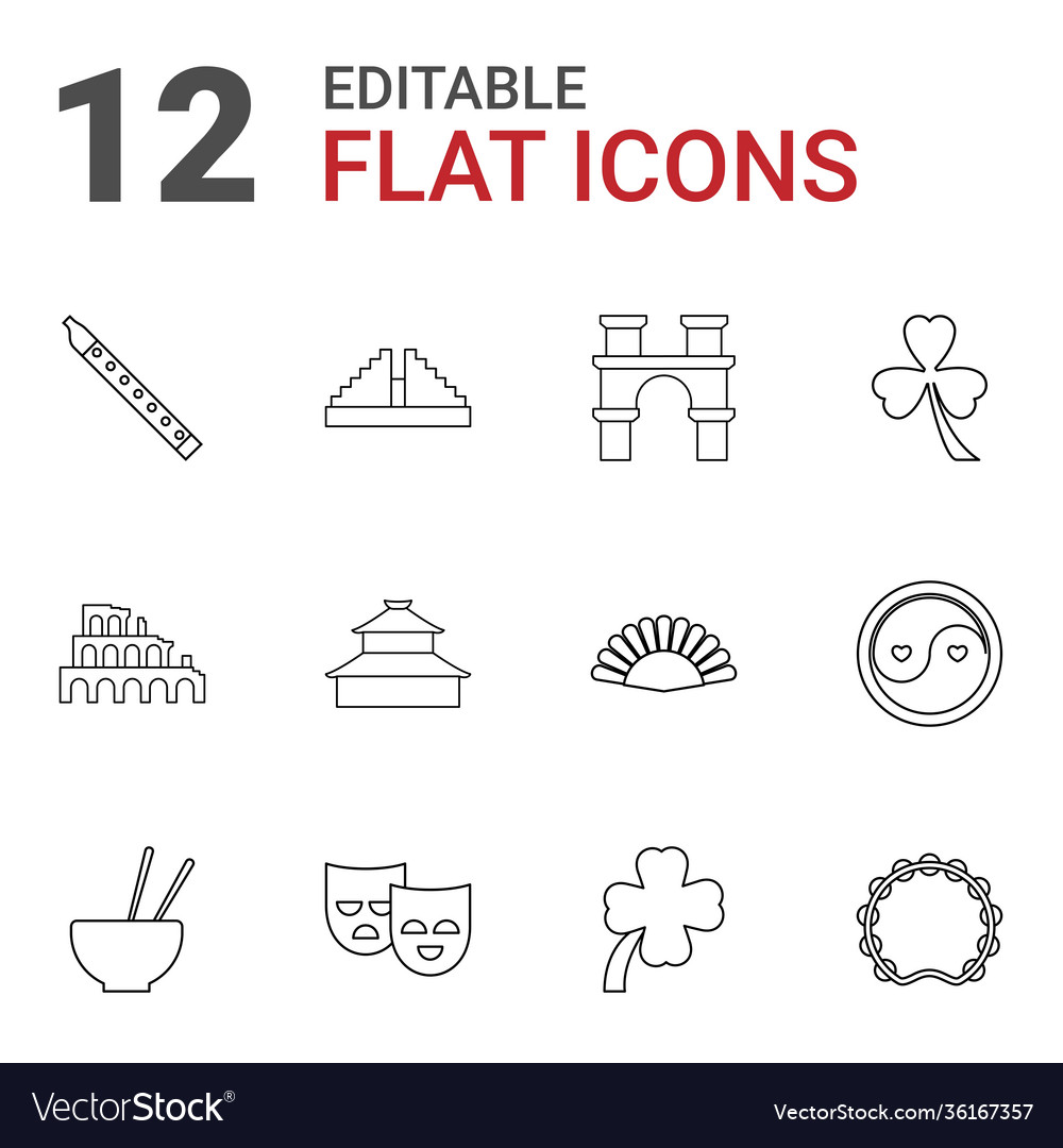 Kultur Icons vector image Kultur Icons