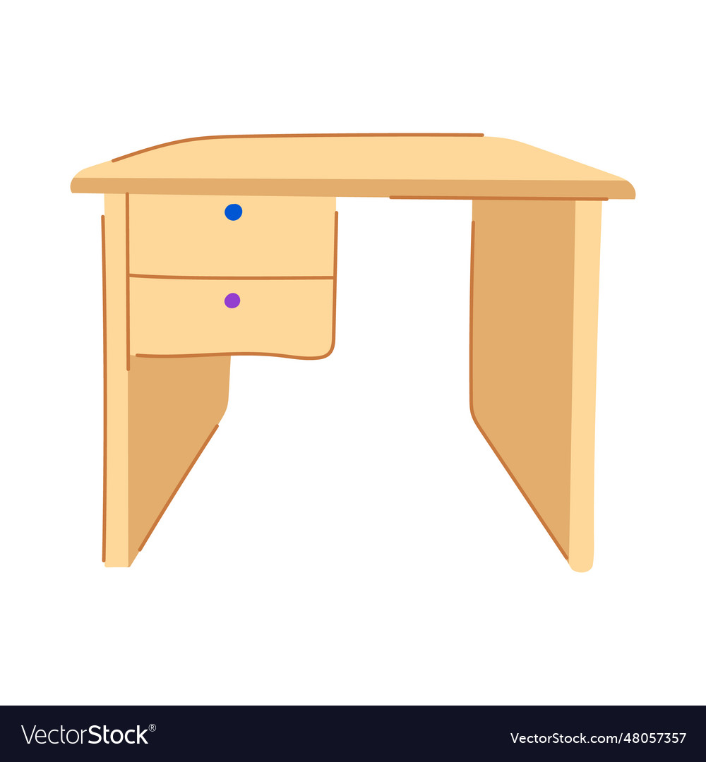 Desk kid table cartoon