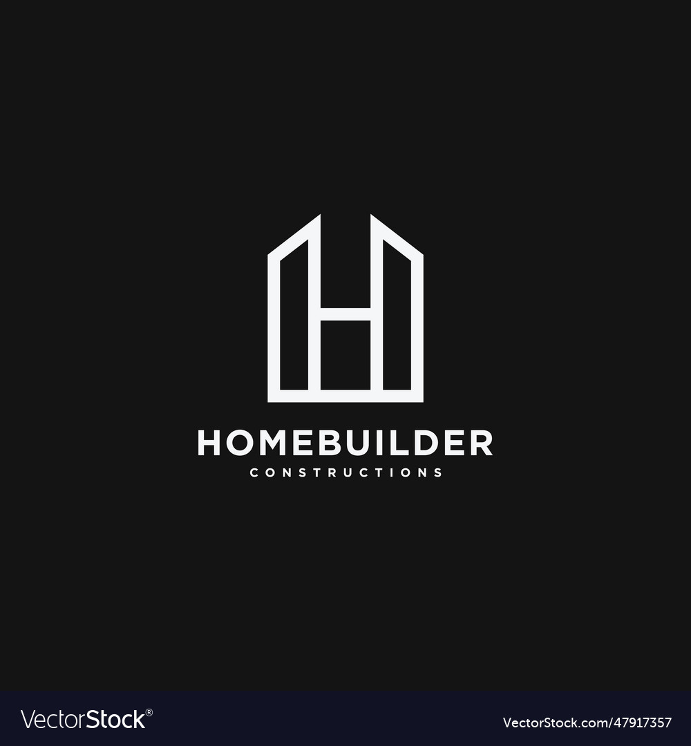 H latter building logo and icon