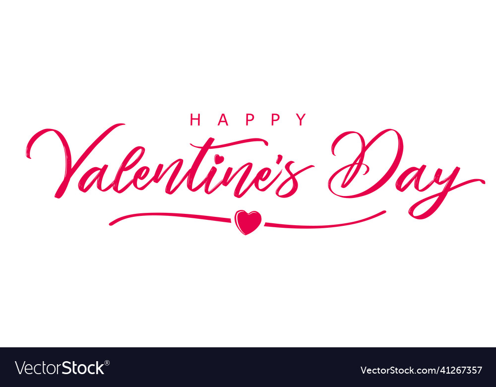 Happy valentines day elegant banner Royalty Free Vector