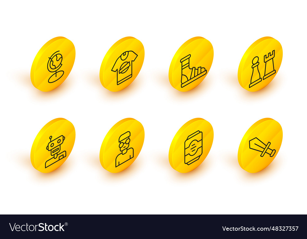 Set line sword for game energy drink nerd geek vector image Set line sword for game energy drink nerd geek
