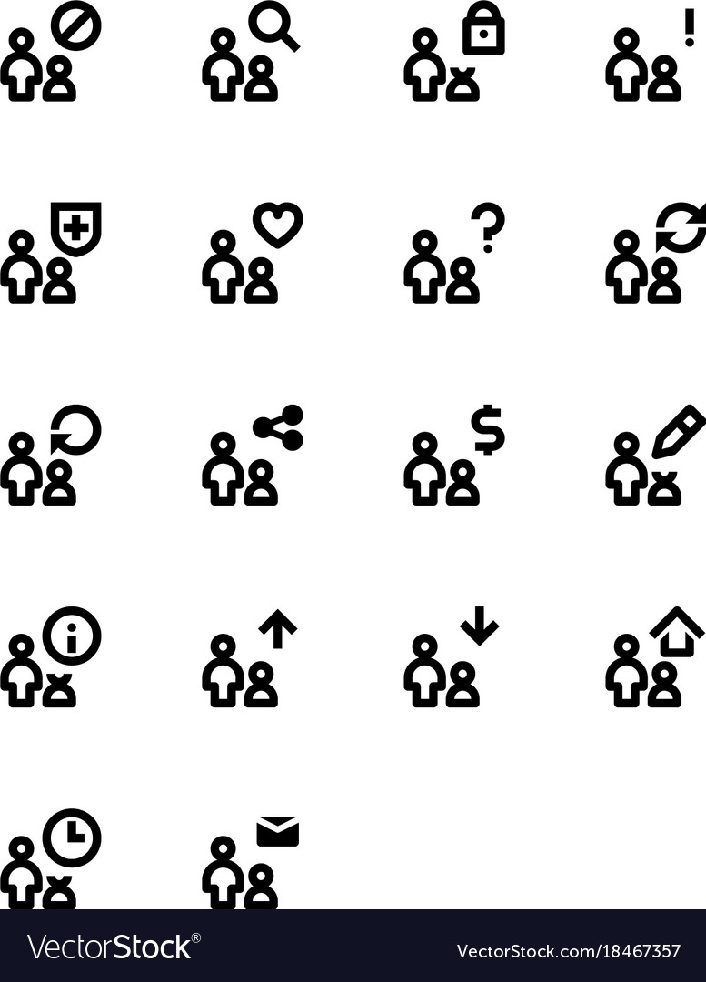 User actions icons