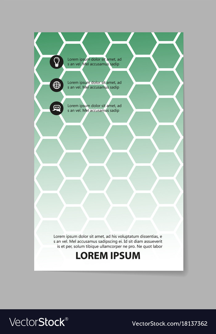 Abstract composition business card set box block