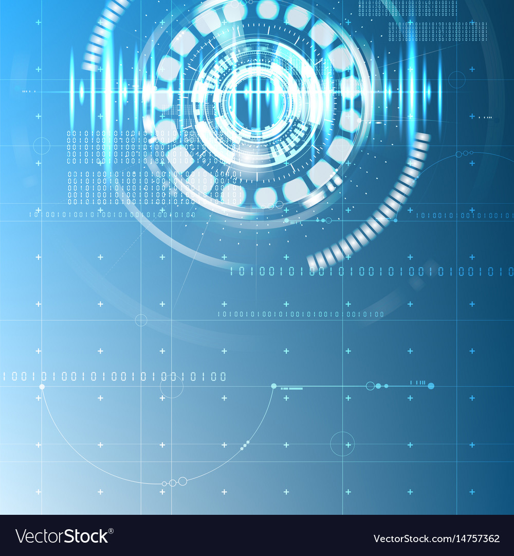 Abstract technological future interface digital