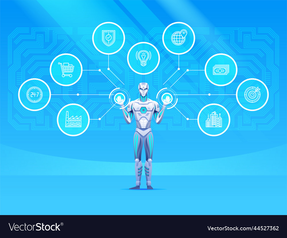 Android Robot with Touchscreen Interface
