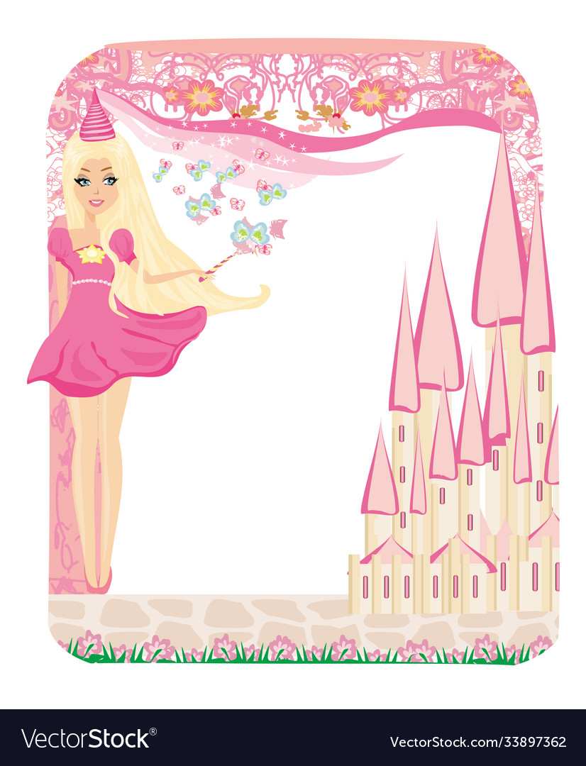 Beautiful fairy - cute happy birthday card