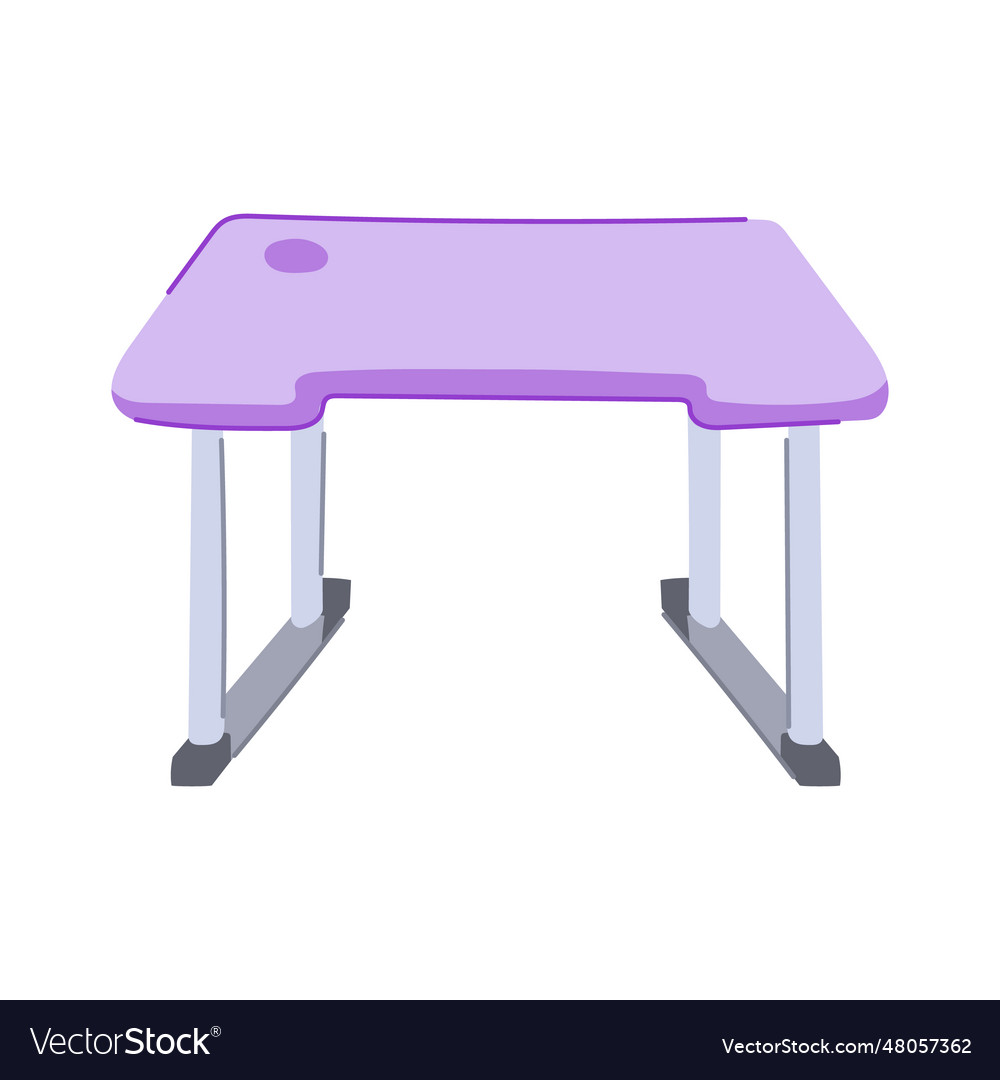 Blue kid table cartoon Royalty Free Vector Image