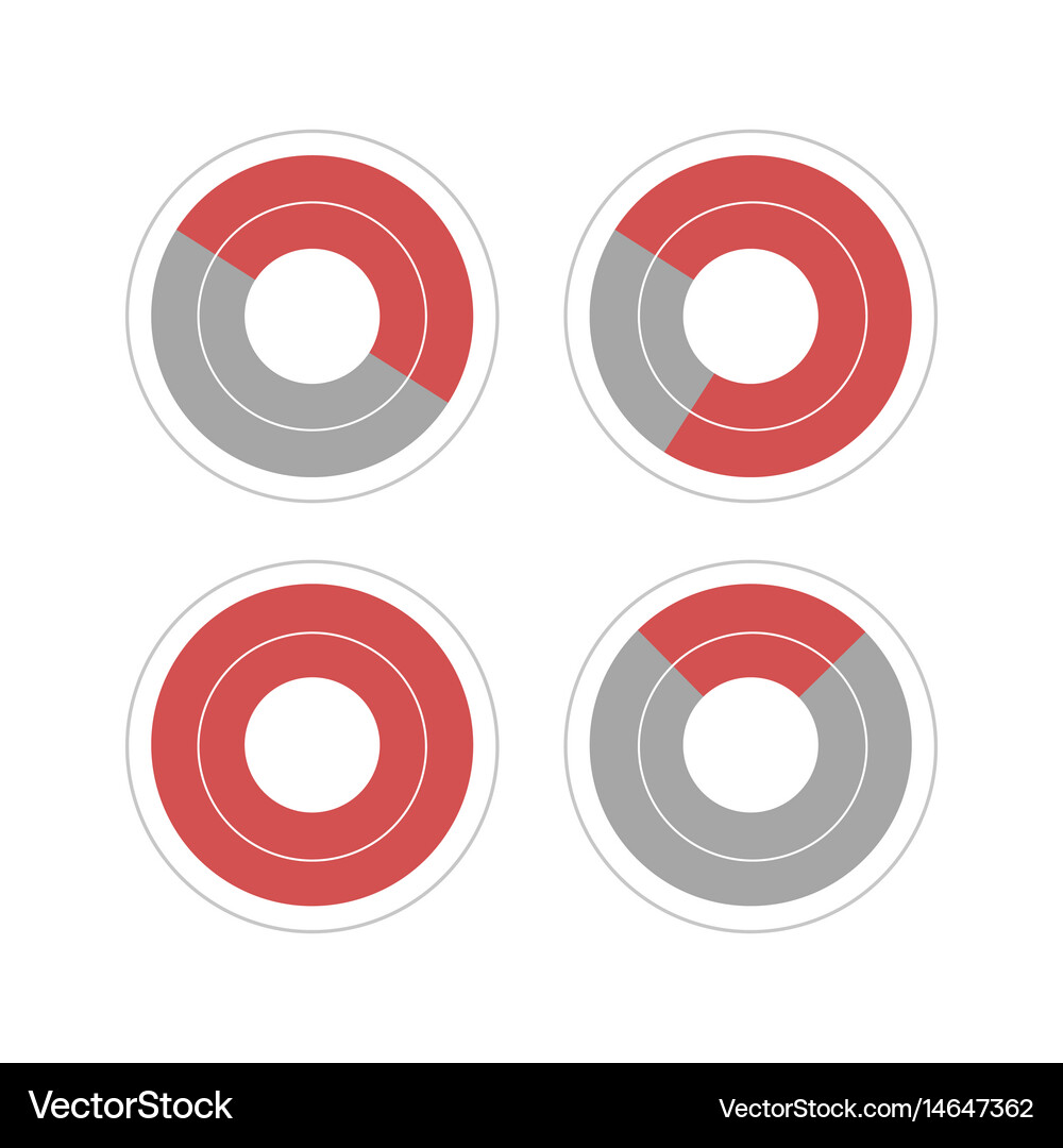 Circle pie chart Royalty Free Vector Image - VectorStock