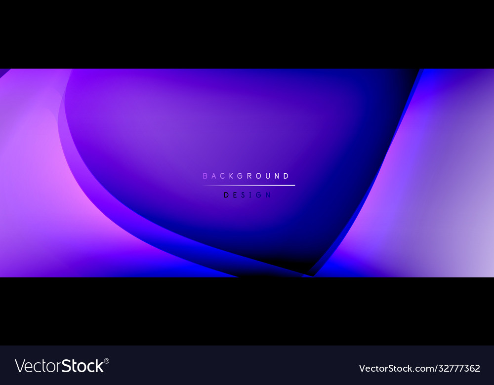 Fluid gradient waves with shadow lines and glowing Vector Image Fluid gradient waves with shadow lines and glowing