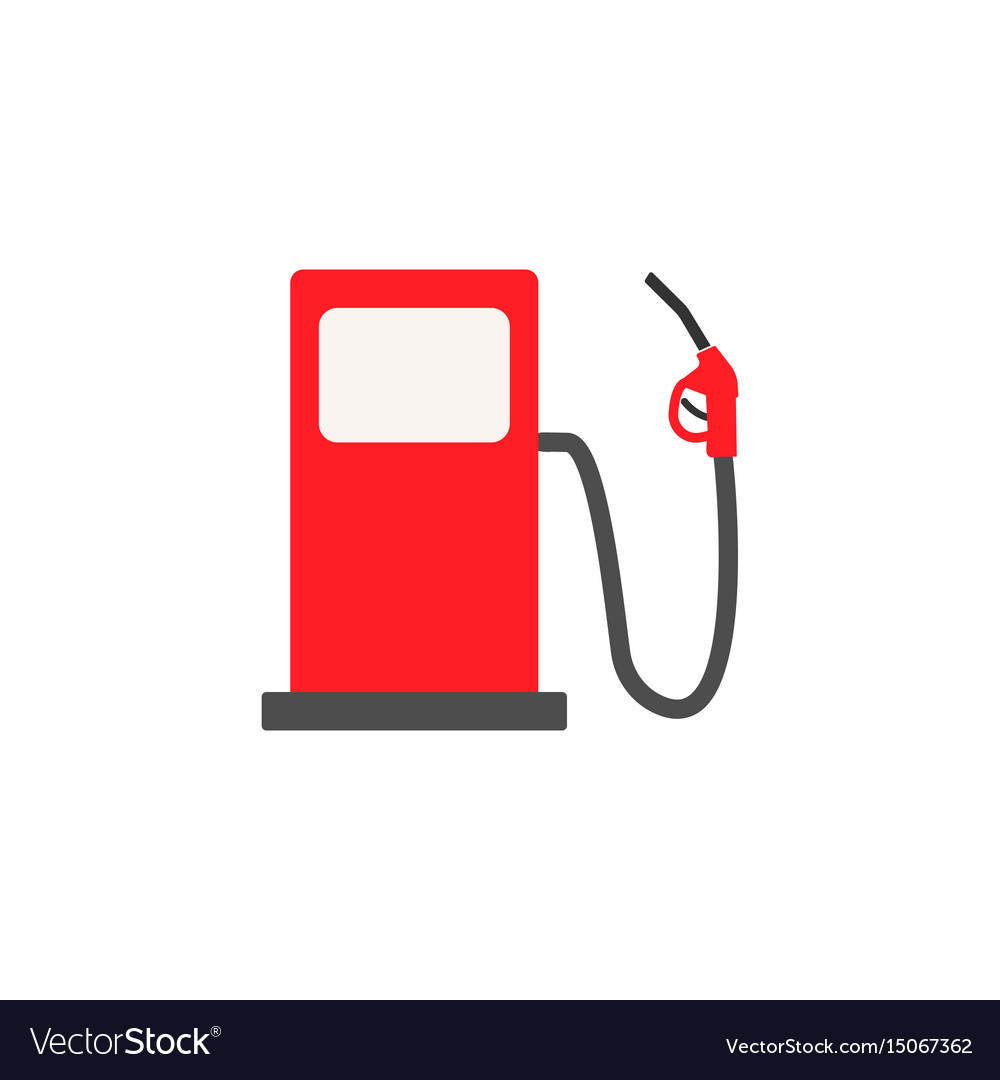 Gas station solid icon fuel and refill sign