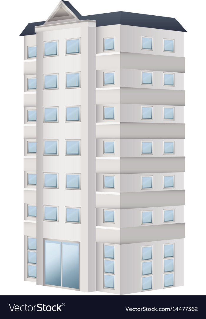 Modern Apartment Building Rendering