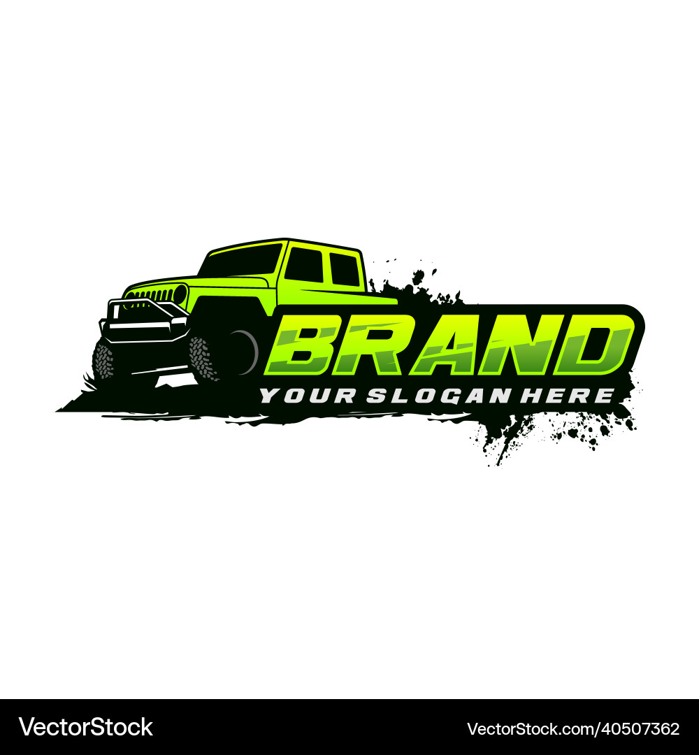 Off road logo template Royalty Free Vector Image