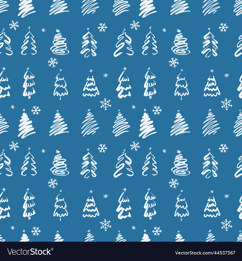 13 christmas tree snowflakes seamless