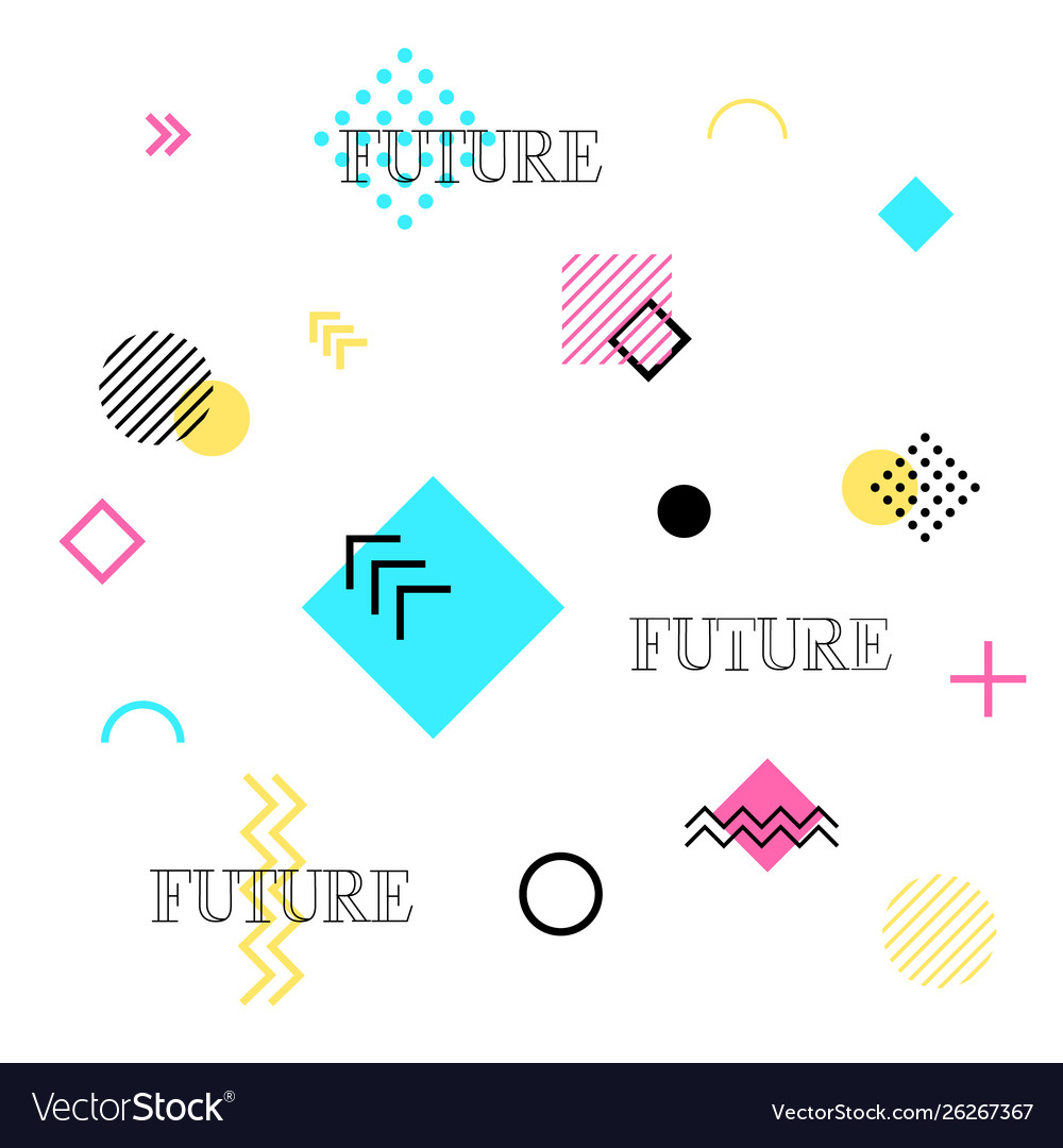 Abstract geometric background future patterns