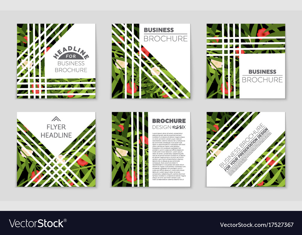 Abstract layout background set for art