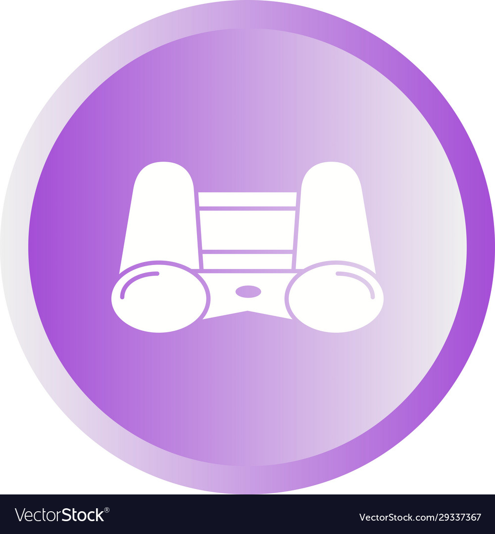 Beautiful binocular glyph icon