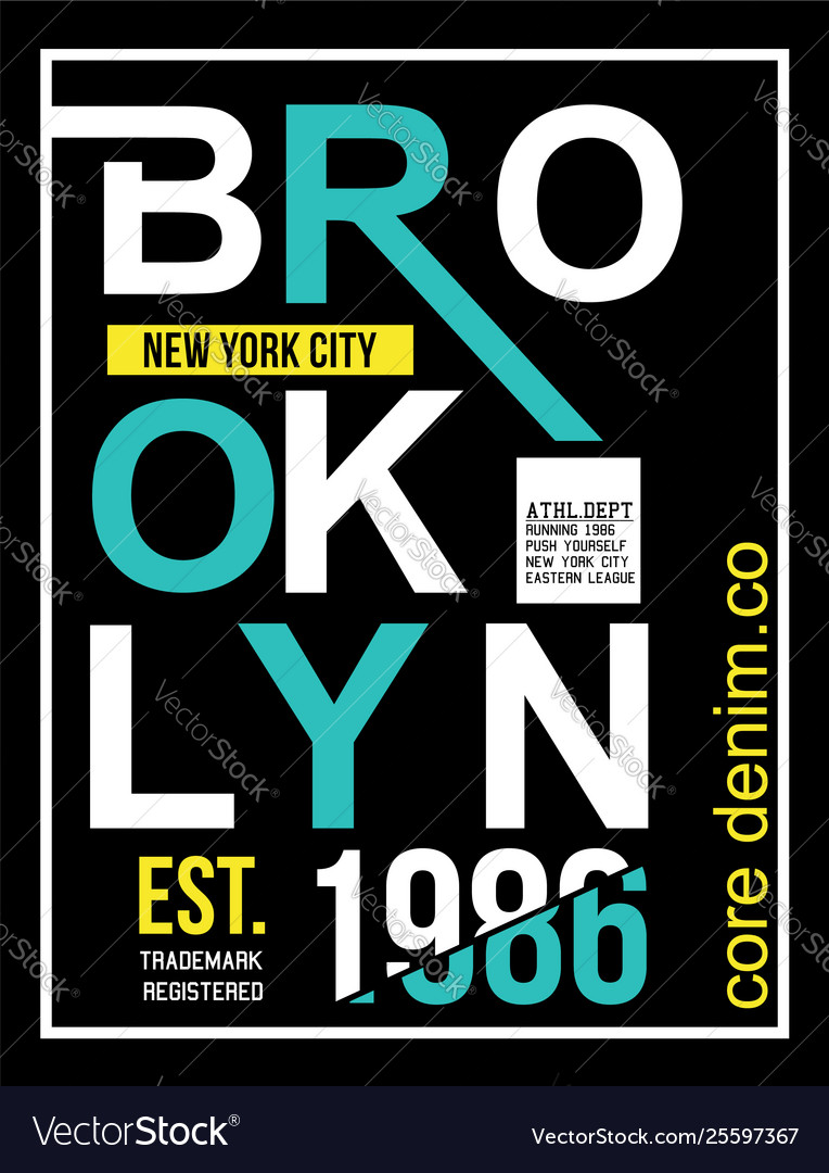 Brooklyn 02 Royalty Free Vector Image - VectorStock