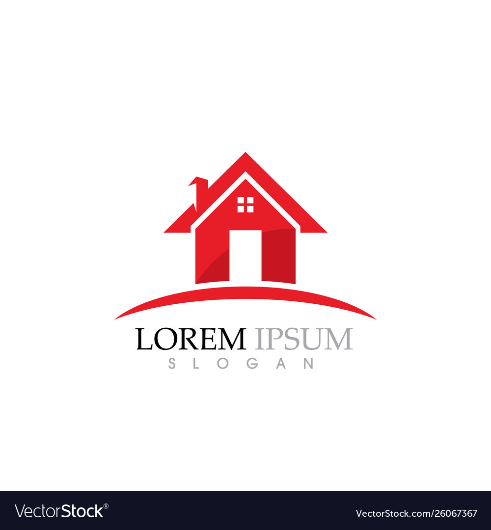 Building home logo and symbol design Royalty Free Vector