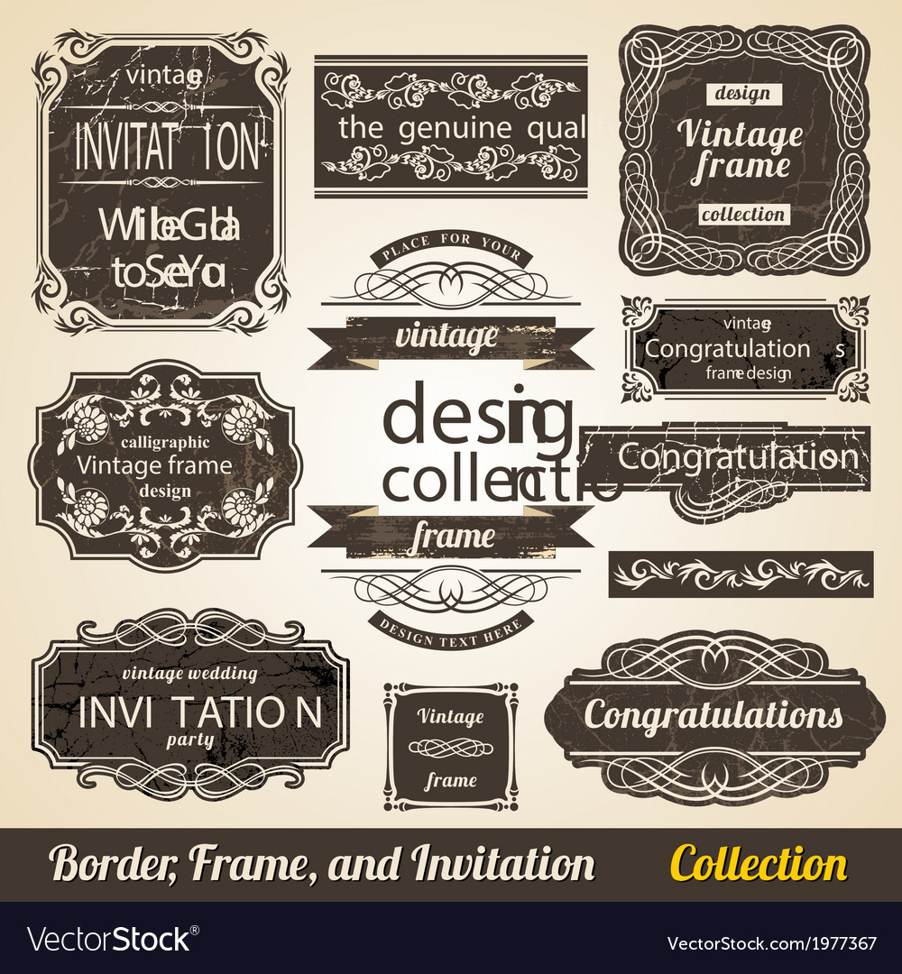 Download Calligraphic Element Border Corner Frame and Vector Image