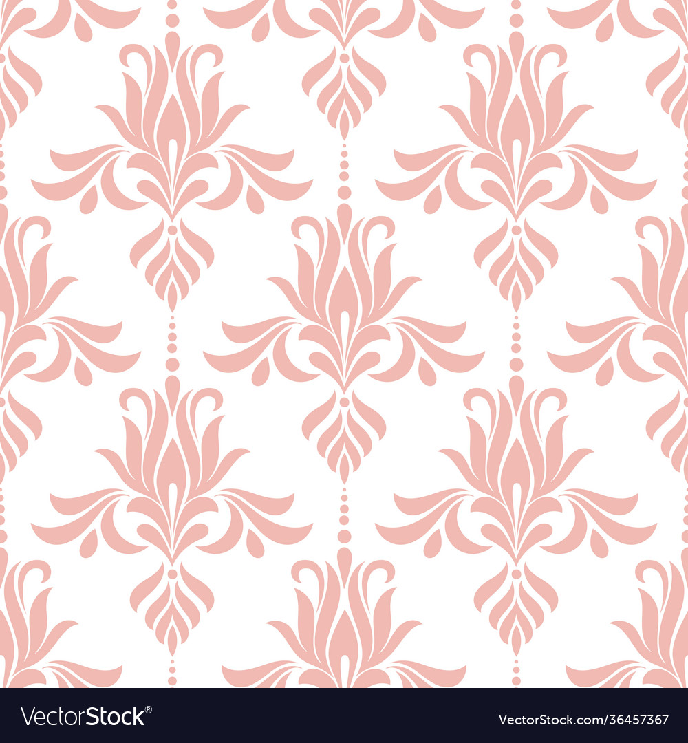 Damask seamless pattern element classical vector image Damask seamless pattern element classical