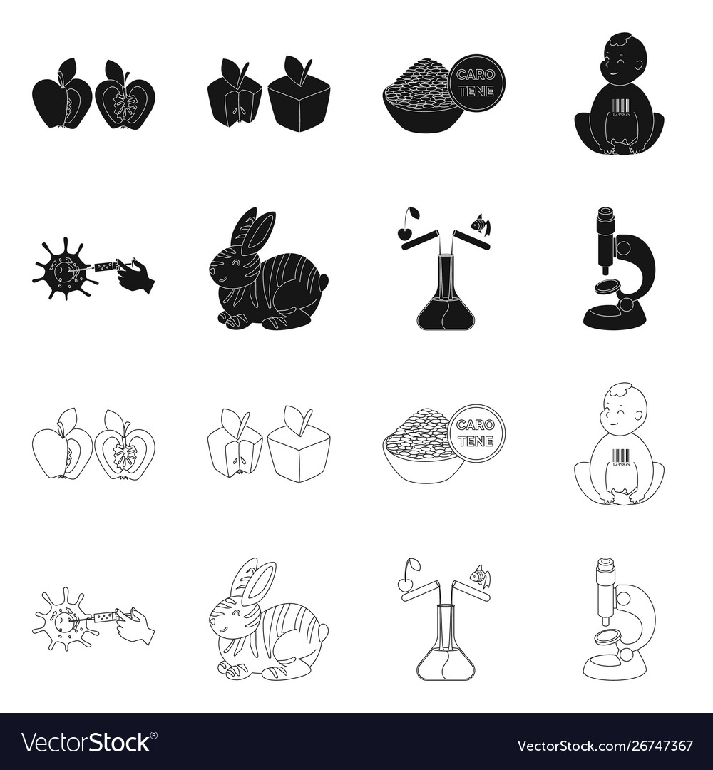 Design test and synthetic icon set vector image Design test and synthetic icon set