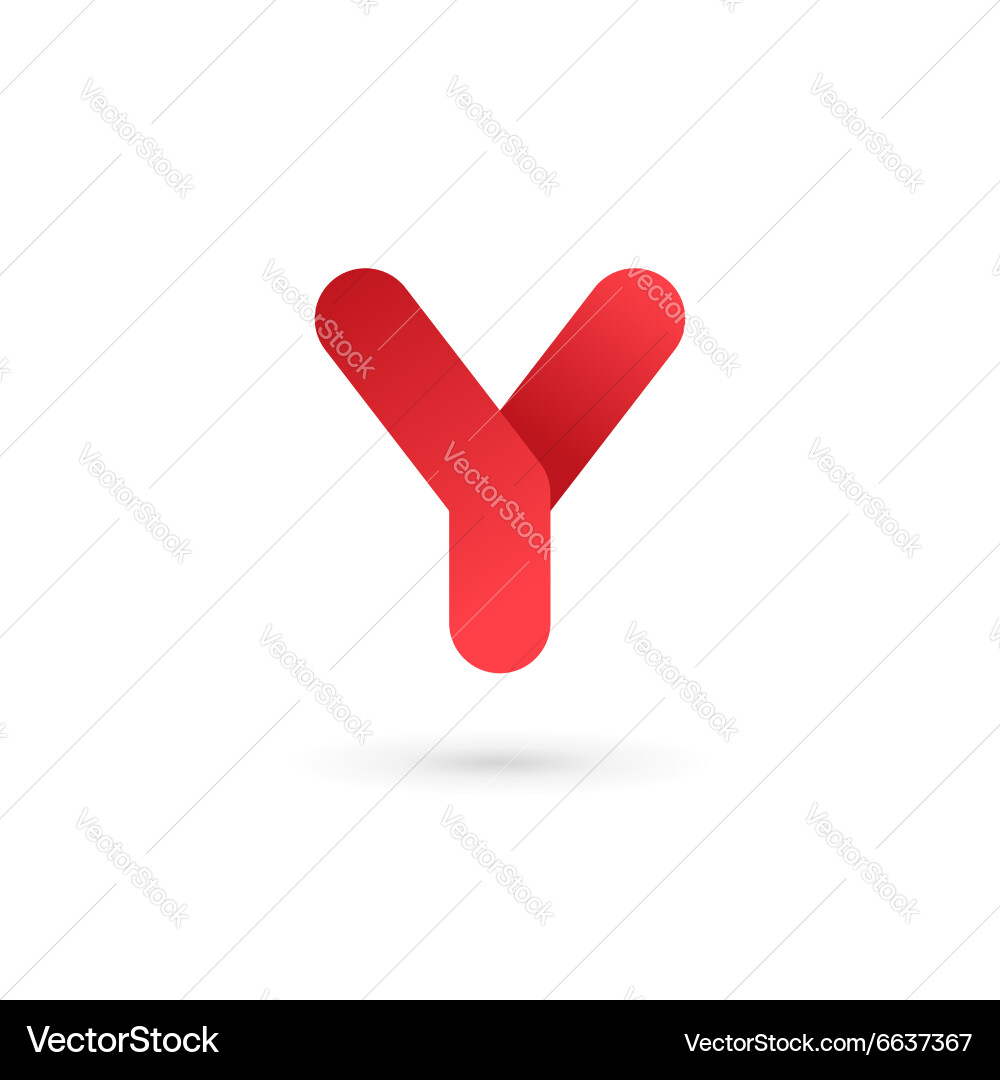Letter y logo icon design template elements Vector Image