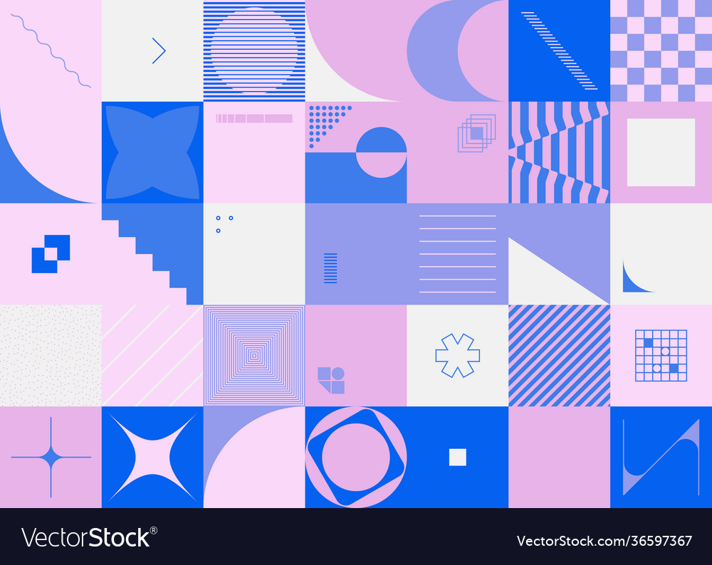 Memphis abstract pattern design Royalty Free Vector Image