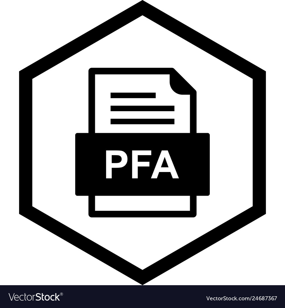 Pfa file document icon