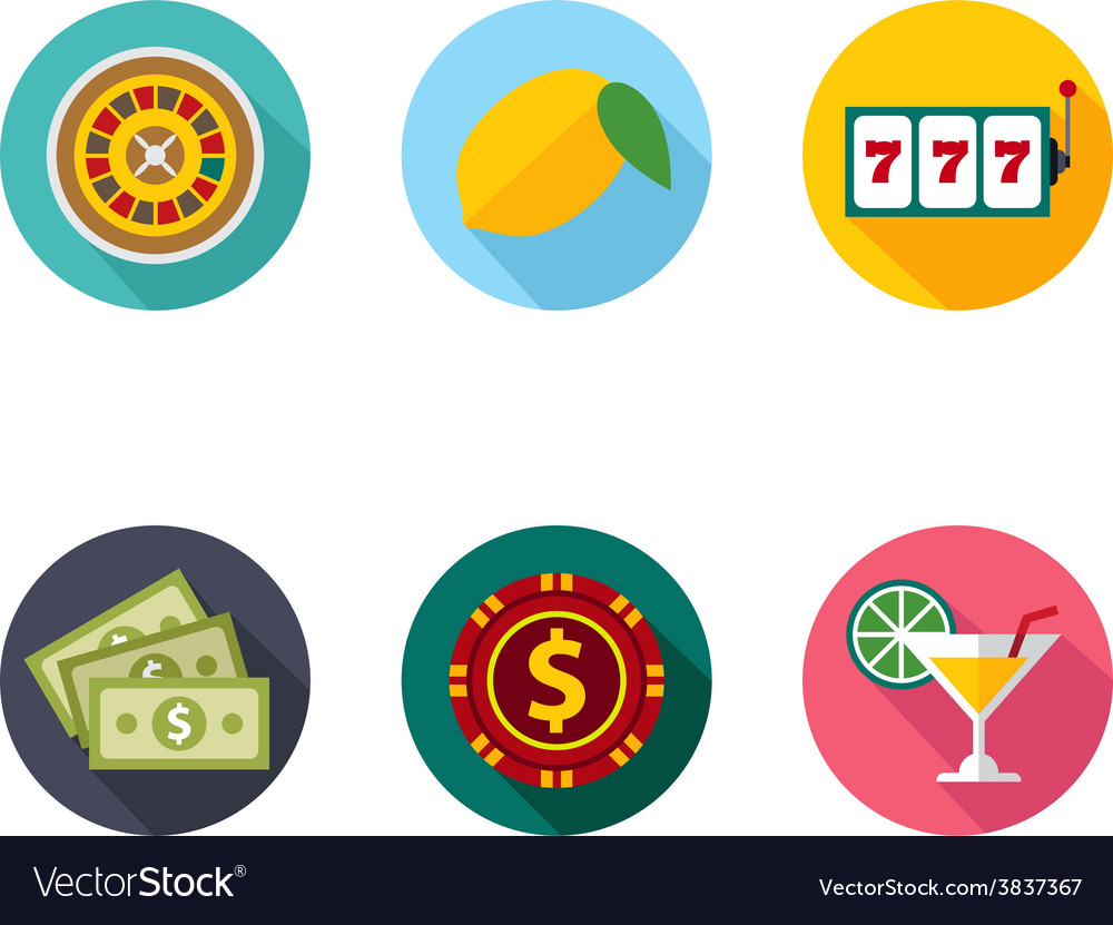 Slot machine symbols set